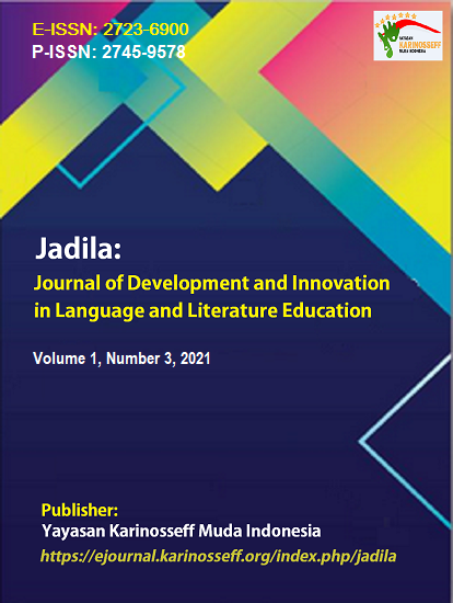 					View Vol. 1 No. 3 (2021): Jadila: Journal of Development and Innovation in Language and Literature Education
				